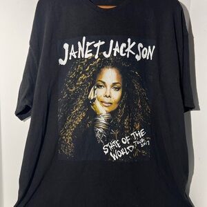 Janet Jackson’s state of the world tour shirt